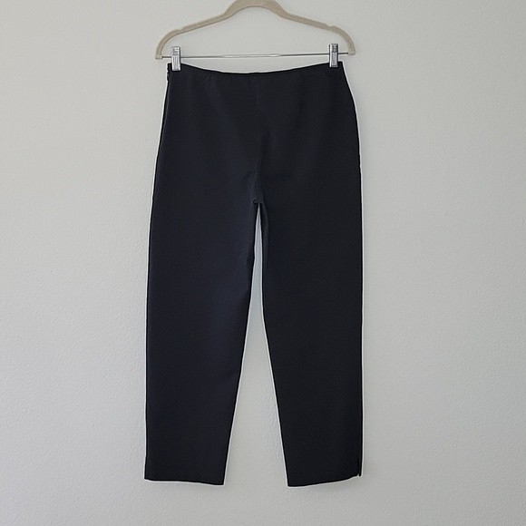 EILEEN FISHER Black Casual Trouser Pant size Petite Side Zipper - Picture 5 of 11